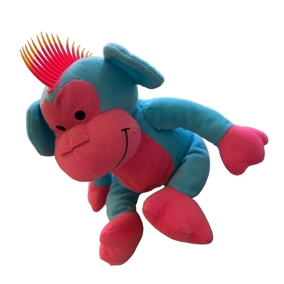 Punk Rock Mohawk pink and blue monkey. - Picture 3 of 5